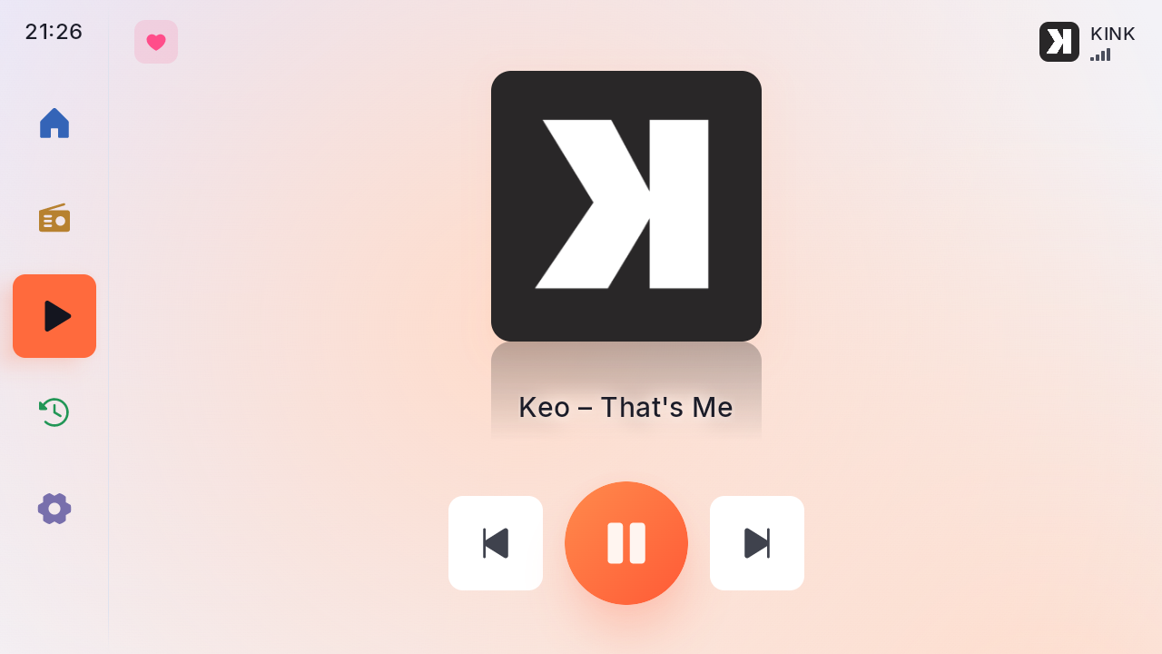 Now playing in the day theme